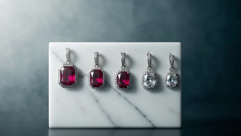 Les styles de pendentifs rubis modernes