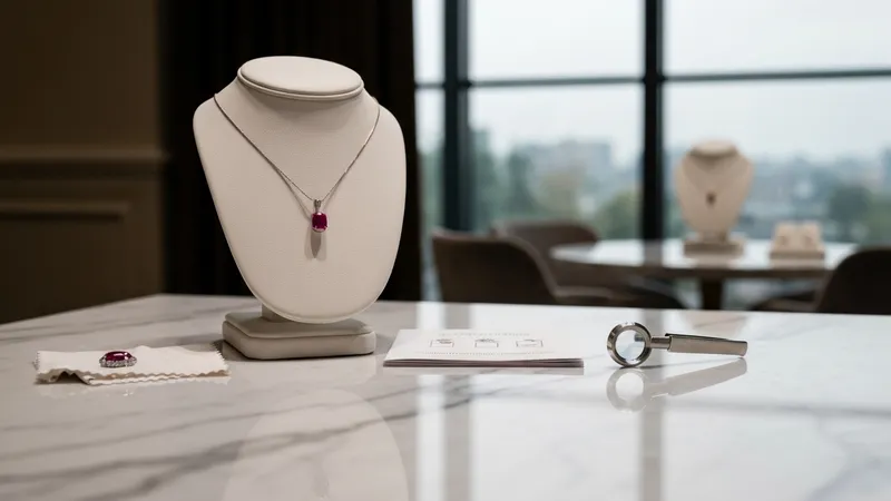 Achat et entretien d'un pendentif rubis