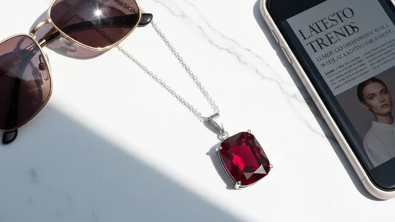 Le pendentif rubis dans la mode actuelle